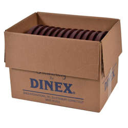 Picture of Dinex Turnbury Dome Lids  Cranberry  12/Carton