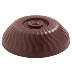 Picture of Dinex Turnbury Dome Lids  Cranberry  12/Carton