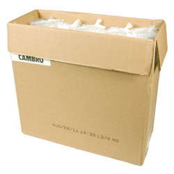 Picture of Cambro Plastic Flat Lids  Translucent  Polystyrene  for 12 Ounce Laguna Tumblers  100 Ct Package  10/Case