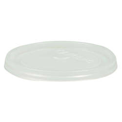 Picture of Cambro Plastic Flat Lids  Translucent  Polystyrene  for 12 Ounce Laguna Tumblers  100 Ct Package  10/Case