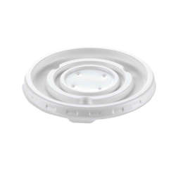 Picture of Aladdin High-Heat Plastic Lids  Translucent  Polystyrene  for 8 Ounce Bowls  1 Ea  1000/Case