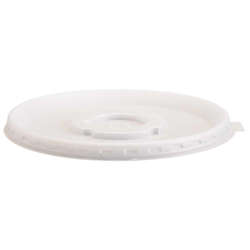 Picture of Cambro Shoreline Plastic Lids  Translucent  Polystyrene  for 8 Ounce Mugs & 5 Ounce Bowls  150 Ct Package  10/Case