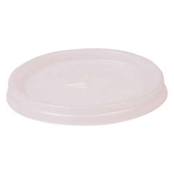 Picture of Cambro X-Slot Plastic Lids  Translucent  Polystyrene  for 8 Ounce Tumblers  100 Ct Package  10/Case