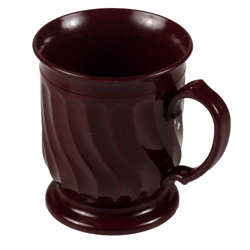 Picture of Dinex Turnbury 8 Ounce Mugs  Cranberry  48/Carton