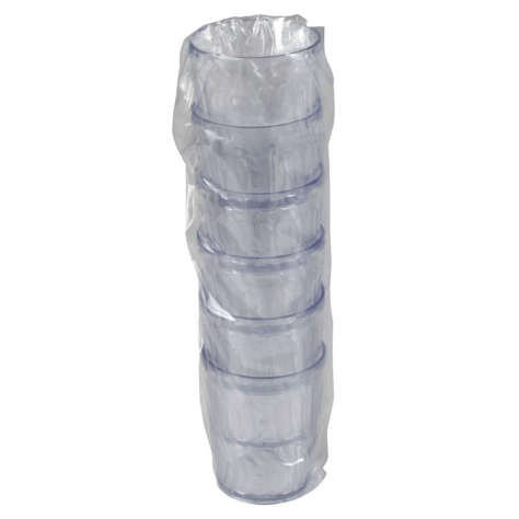 Picture of Dinex Swirl 6 Ounce Tumblers  Clear  36 Ct Package  2/Case