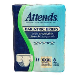 Picture of Attends 3X-Large Bariatric Breathable Briefs  Fits 70-90 Inch Waist  8 Ct Package  4/Case