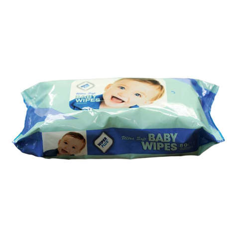 Picture of Wipes Plus Unscented Baby Wipes  80 Ct Package  12/Case