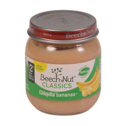 Picture of Beech Nut Strained Bananas  Shelf-Stable  4 Oz Jar  10/Case