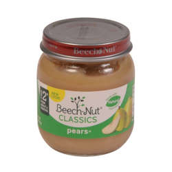 Picture of Beech Nut Strained Pears  Shelf-Stable  4 Oz Jar  10/Case