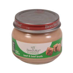 Picture of Beech Nut Strained Beef  with Broth  Shelf-Stable  2.5 Oz Jar  10/Case