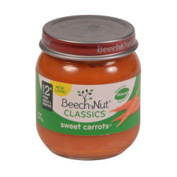 Picture of Beech Nut Strained Carrots  Shelf-Stable  4 Oz Jar  10/Case