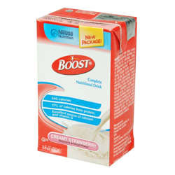 Picture of Nestle Nutrition Boost Strawberry Drink Supplement  8 Fl Oz Carton  27/Case