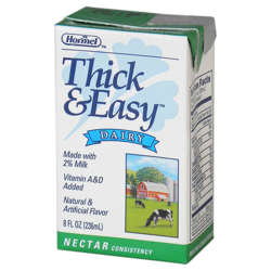 Picture of HHL Thick & Easy Dairy Drink Nectar Thickened Beverage  8 Fl Oz Carton  27/Case