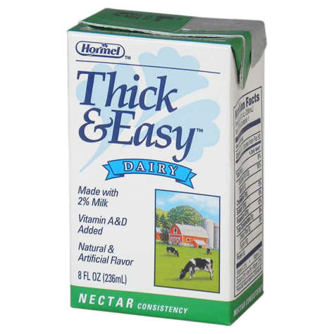 Picture of HHL Thick & Easy Dairy Drink Nectar Thickened Beverage  8 Fl Oz Carton  27/Case