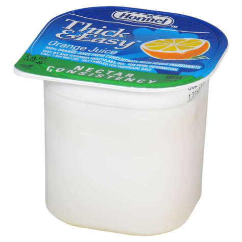 Picture of HHL Thick & Easy Orange Juice Nectar Thickened Beverage  Cup  4 Fl Oz Each  24/Case