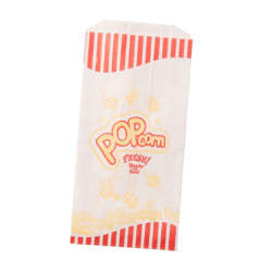 Picture of Brown Paper Goods 5 x 1.25 x 3 x 10 Inch Paper Popcorn Bags  Printed  350 Ct Box