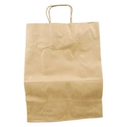Picture of Duro Bag 13 x 7 x 17 Inch Paper Bags  Kraft  with Rope Handle  250/Case