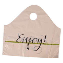 Picture of Command Packaging 18 x 16 x 9 Inch Plastic Carry-Out Bags  Printed  500 Ea  1/Case