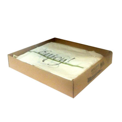 Picture of Saneck 21 x 18 x 10 Inch Plastic Carry-Out Bags, Printed, 500 Ct Bag, 1/Case