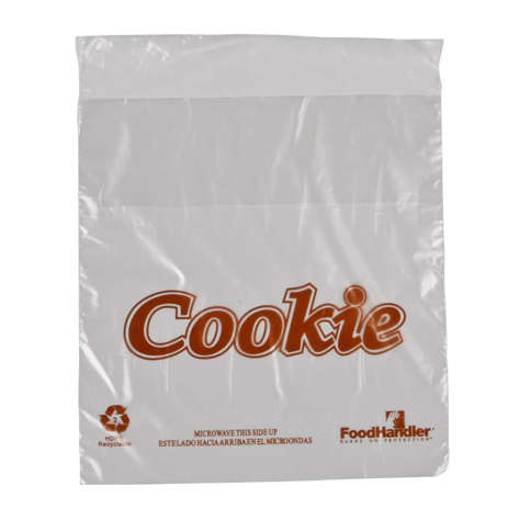 Picture of Foodhandler 5.5 x 5.66 Inch Plastic Saddle Pack Bags  Brown Cookie Design  2000/Case