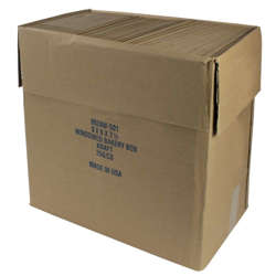Picture of BoxIT 9 x 9 x 2.5 Inch Clay-Coated Paper Window Bakery Boxes  Kraft on Kraft  250 Ct Package  1/Case