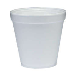 Picture of Dart 16 Ounce Foam Containers, White, Polystyrene, 25 Ct Package, 20/Case