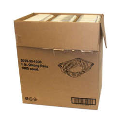 Picture of HFA 5.5 x 4.5 x 1.6 Inch Foil Containers, Oblong, 1000/Case