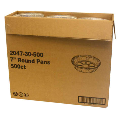 Picture of HFA 7 Inch Foil Containers, Round, 1.5 Inch Deep, 1 Ea, 500/Case