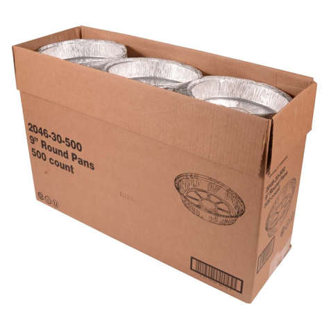 Picture of HFA 9 Inch Foil Containers, Round, 1.6 Inch Deep, 9 Inch Each, 500/Case