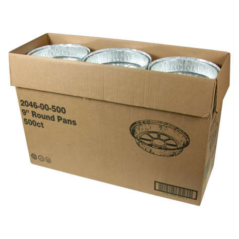 Picture of HFA 9 Inch Foil Economy Containers  Round  1.6 Inch Deep  9 Inch Each  500/Case