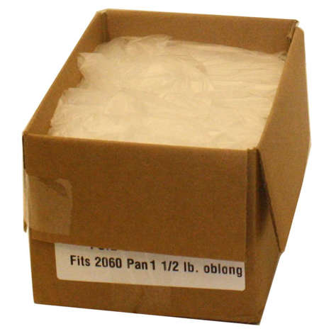 Picture of HFA Aluminum Coated Paperboard Double-Poly Lids, for 7 x 5 Inch Foil Containers, 250 Ct Bag, 2/Case
