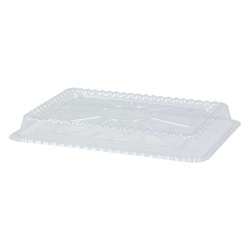 Picture of HFA Plastic Dome Lids, Clear, Styrene, for 8 x 5.5 Inch Foil Containers, 1 Ea, 500/Case