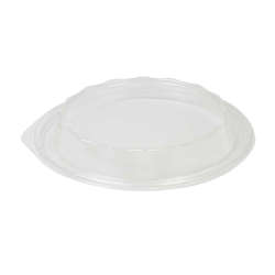 Picture of Pactiv Plastic Dome Lids, Clear, Polystyrene, for 24/32/48 Ounce Bowls, 75 Ct Package, 4/Case