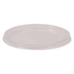 Picture of Comet Plastic Flat Lids  Translucent  Polypropylene  for 8/12/16/24/32 Ounce Deli Containers  50 Ct Package