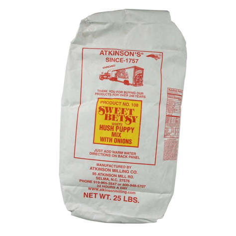 Picture of Sweet Betsy White Hushpuppy Mix  with Onions  25 Lb Bag  1/Case