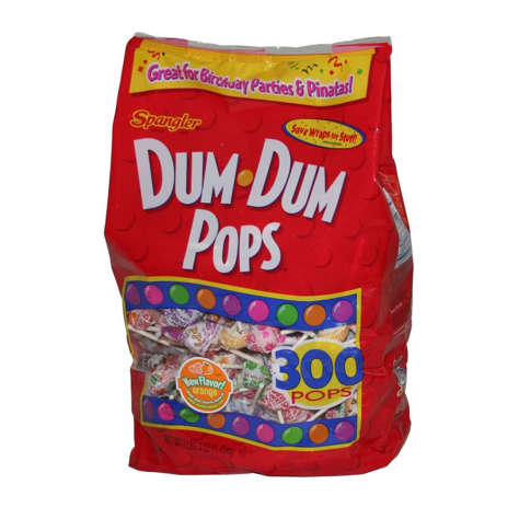 Picture of Dum Dum Dum Dum Candy Suckers, Assortment, 300 Ct Bag, 6/Case