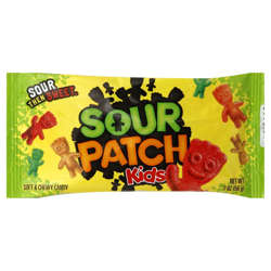 Picture of Sour Patch Kids Chewy Sour Candy, Single Serve, 24 Ct Box, 12/Case