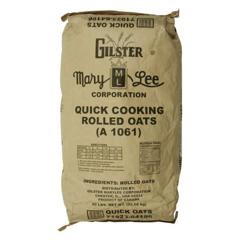 Gilster Mary Lee Food Service Quick Oats 50 Lb Bag 1/