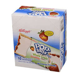 Picture of Kellogg's Pop-Tart Strawberry Pastry  Whole Grain  1 Individually Wrapped  1 Ct Each  120/Case