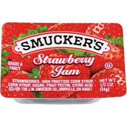 Picture of Smucker's Strawberry Jam  Cup  0.5 Oz Package  200/Case