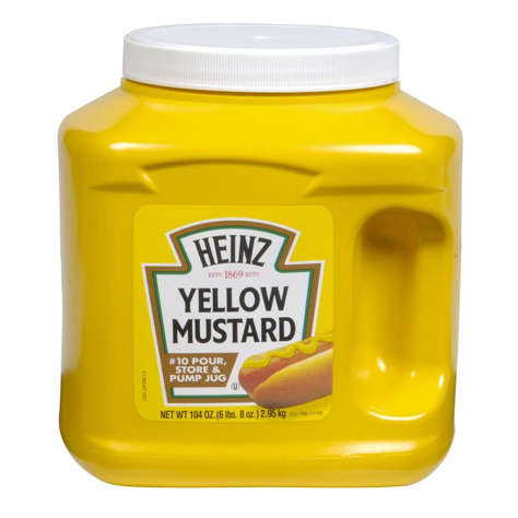 Picture of Heinz Yellow Mustard  Jug  104 Oz Jug  6/Case