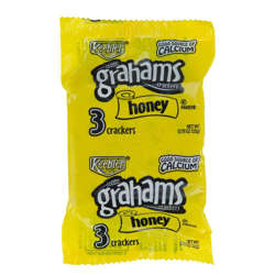 Picture of Keebler Honey Graham Crackers  Whole Grain  0.78 Ounce  3 Ct Each  150/Case