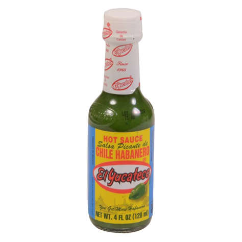 Picture of El Yucateco Green Habanero Hot Sauce  4 Fl Oz Bottle  12/Case