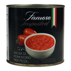 Picture of Famoso Pizza Sauce  Fully Prepared  Imported  #10  90 Oz Can  6/Case