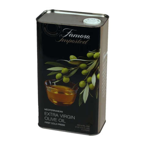 Picture of Famoso Extra Virgin Olive Oil  Mediterranean  Tin  Imported  3 Ltr  4/Case
