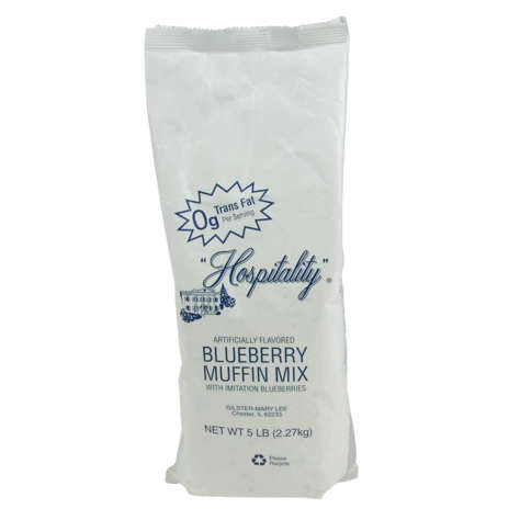 Picture of Hospitality Imitation Blueberry Muffin Mix  No Trans Fat  5 Lb Bag  6/Case