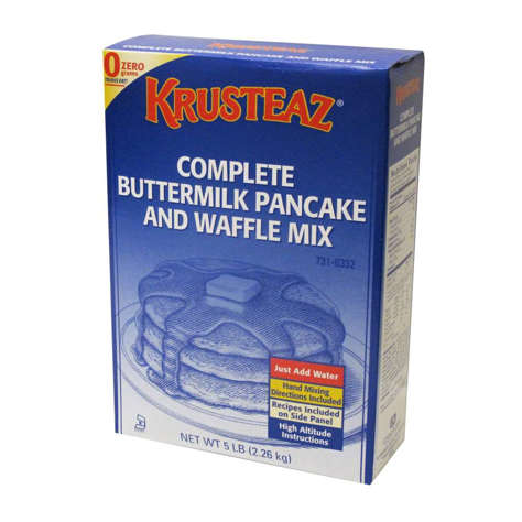 Picture of Krusteaz Complete Buttermilk Pancake & Waffle Mix  No Trans Fat  5 Lb Box  6/Case