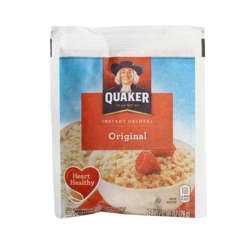 Picture of Quaker Regular Instant Oatmeal  Single-Serve Packets  Whole Grain  1 Oz Package  48/Case