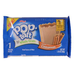 Picture of Kellogg's Pop-Tart Cinnamon Pastries  Whole Grain  1 Individually Wrapped  1 Ct Each  120/Case