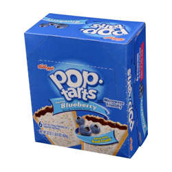 Picture of Kellogg's Pop-Tart Frosted Blueberry Pastry  2 Individually Wrapped  12 Ct Box  12/Case